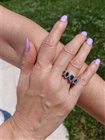 Vicenza - Piazzetta Palladio 2 - Anneau Valentina Callegher Femme in Or blanc Zaffiro 1.47 Ct 7401SZF - 7401SZF